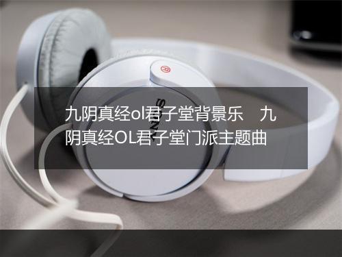 九阴真经ol君子堂背景乐　九阴真经OL君子堂门派主题曲